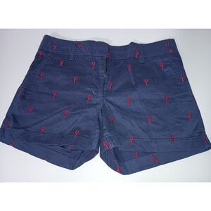 BRITISH KHAKI, Cotton Navy Blue Novelty Shorts, Woman Size 2